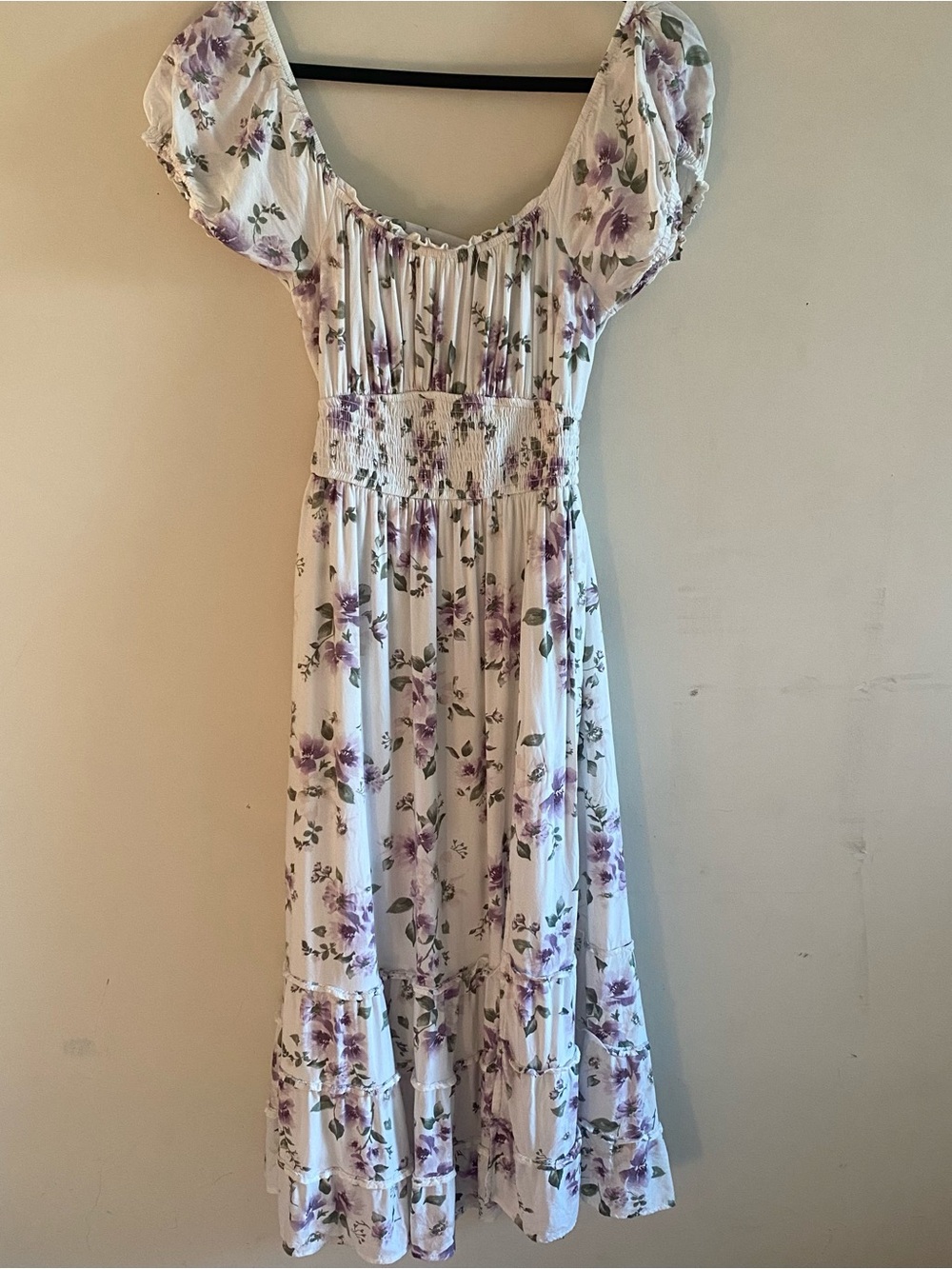 Hollister Milkmaid Floral Maxi Dress